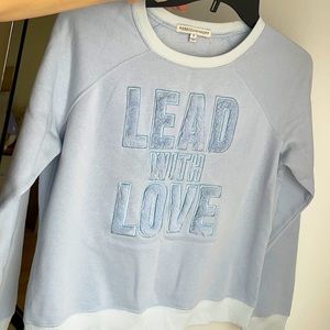 Rebecca Minkoff sweater solid blue sweatshirt soft